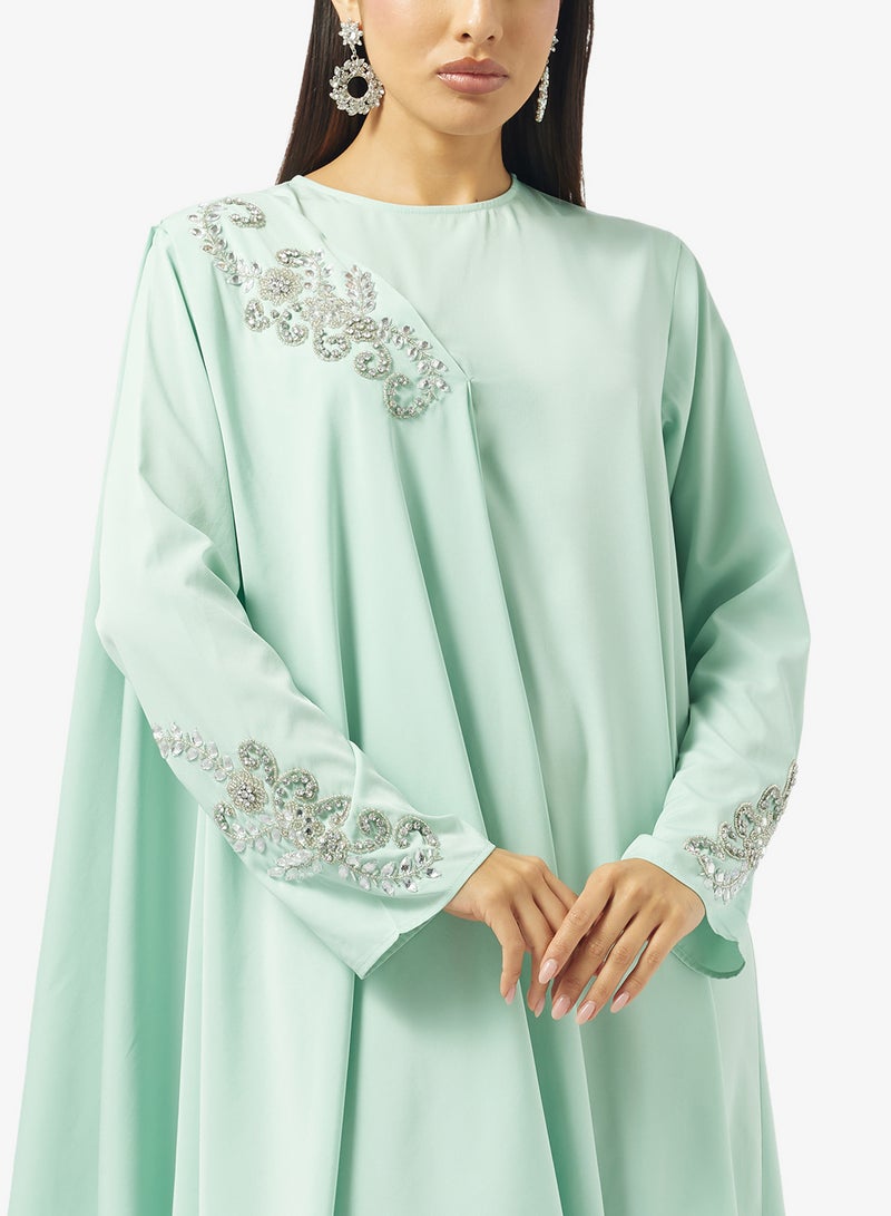 Khizana Embellished Abaya - Image 3